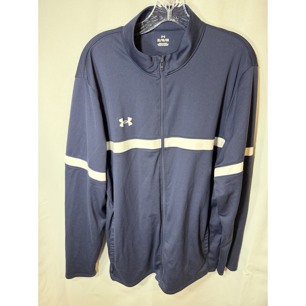 Under Armour Warm Up Full-Zip Jacket Men’s XL Blue Loose Fit All Seasons Gear